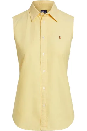 Ralph Lauren Femme, Blouses et Chemises, Jaune, Taille: 42 FR T-shirt en coton