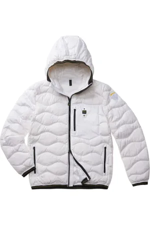 Blauer Homme, Vestes, Blanc, Taille: L Veste Duvet Vague Blanc Homme