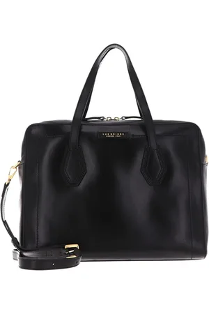 The Bridge Homme, Sacs, Noir, Taille: ONE Size Sac à bandoulière fin avec compartiment pour ordinateur portable marron