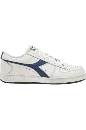Diadora Homme, Chaussures, Blanc, Taille: 42 EU Baskets Basses en Cuir Vintage