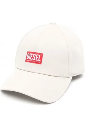 Diesel Homme, Accessoires, Blanc, Taille: S Chapeau Blanc Élégant pour Homme
