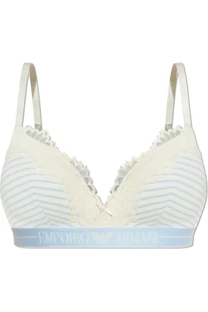 Emporio Armani Femme, Sous-vêtements, Bleu, Taille: 40 FR Soutien-gorge à rayures