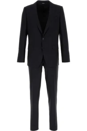 Dolce & Gabbana Homme, Costumes, Bleu, Taille: XL Midnight Wool Blend Suit