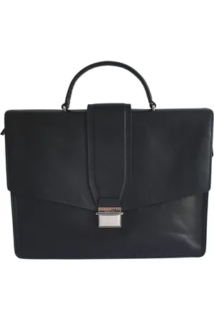 The Bridge Homme, Sacs, Noir, Taille: ONE Size Nero Uomo Serviette en Cuir avec Bandoulière