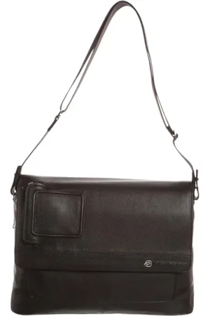 Piquadro Homme, Sacs, Brun, Taille: ONE Size Sac messager en cuir marron ordinateur portable professionnel