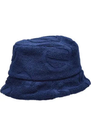 Ermenegildo Zegna Homme, Accessoires, Bleu, Taille: M Chapeau en Éponge de Coton
