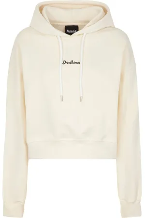 DISCLAIMER Femme, Sweatshirts et sweats à capuche, , Taille: 40 FR Sweat à Capuche Blanc Crop