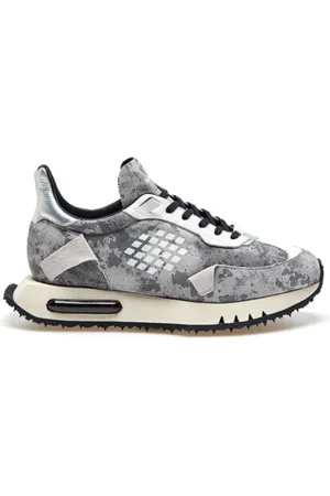 BE POSITIVE Femme, Chaussures, Gris, Taille: 38 EU Baskets Aile Réfléchissante Argent