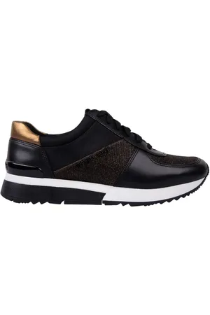 Michael Kors Femme, Chaussures, Noir, Taille: 36 EU Baskets Allie Stride Trainer Noir Bronze