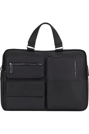 Piquadro Femme, Sacs, Noir, Taille: ONE Size Sac de travail en cuir moderne avec compartiment pour ordinateur portable