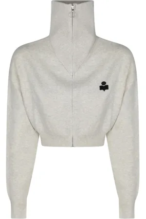 Isabel Marant Femme, Pulls, Gris, Taille: 38 FR Cardigan Gris Clair Pull