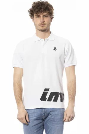Invicta Homme, Tops, Blanc, Taille: M Polo avec grand logo
