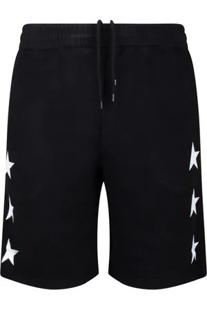 Golden Goose Homme, Shorts, Noir, Taille: S Shorts Bermuda Noirs avec Étoiles Blanches