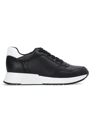 Liu Jo Femme, Chaussures, Noir, Taille: 39 EU Baskets Kiss 502 en Éco-Cuir Noir