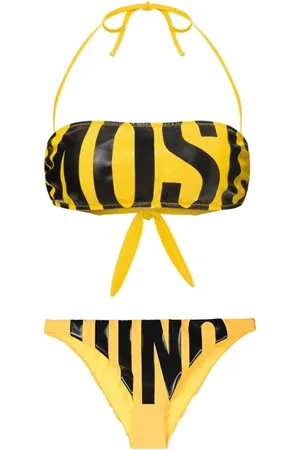 Moschino Femme, Maillots de bain, Jaune, Taille: 40 FR Bikini jaune bicolore Maillots de bain