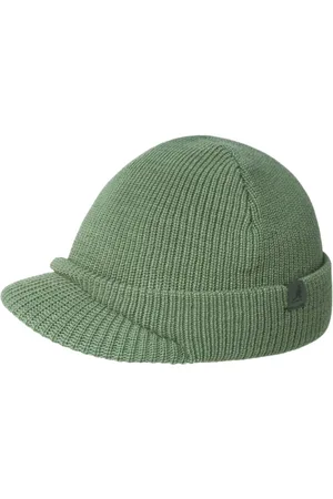 Kangol Femme, Accessoires, Vert, Taille: ONE Size Bonnet en Acrylique Noir Unisexe