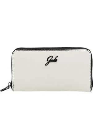 Gabs Femme, Accessoires, , Taille: ONE Size Portefeuille en cuir blanc avec poche à fermeture éclair
