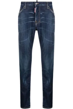 Dsquared2 Homme, Jeans, Bleu, Taille: 2XL Jean Slim Bleu Marine