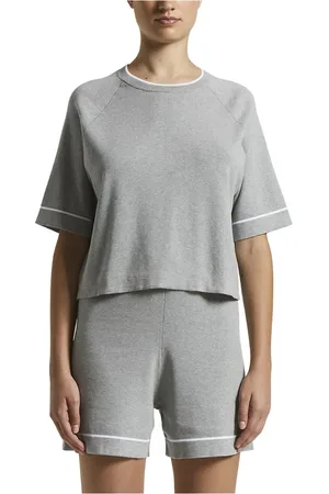 PESERICO SIGN Femme, Pulls, Gris, Taille: 40 FR Jersey en coton égyptien compact