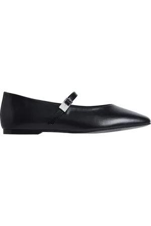 Calvin Klein Femme, Chaussures, Noir, Taille: 40 EU Chaussures Ballerines Noires Boucle Femme