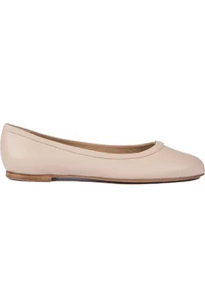 Chloé Femme, Chaussures, , Taille: 38 EU Ballerines plates en cuir rose avec charme doré
