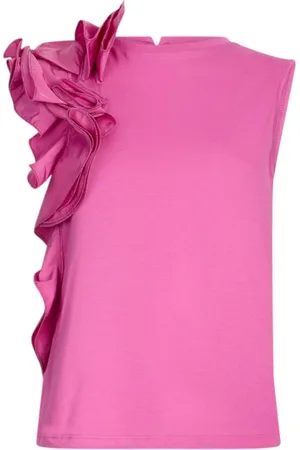 Liu Jo Femme, Blouses et Chemises, Rose, Taille: 34 FR T-shirt en coton