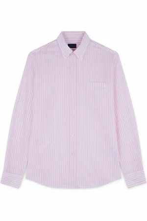 Paul & Shark Homme, Chemises, Rose, Taille: L Chemise en Coton à Rayures J-Fit