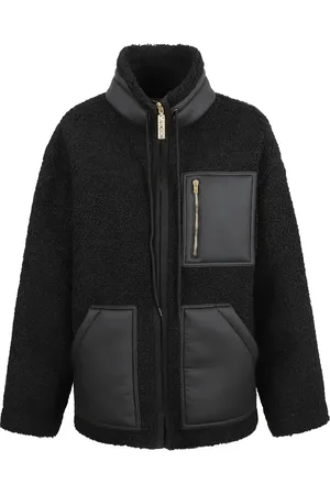 Moschino Femme, Vestes, Noir, Taille: 40 FR Manteau Long Noir Capospalla