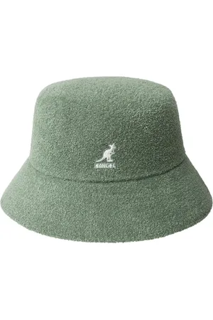 Kangol Femme, Accessoires, Vert, Taille: S Chapeau Seau en Coton Vert Sauge
