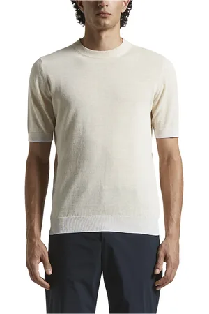 PESERICO SIGN Homme, Pulls, , Taille: L T-shirt en crêpe de lin et coton