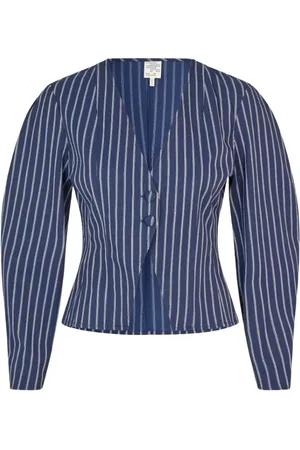 Baum und Pferdgarten Femme, Blouses et Chemises, Bleu, Taille: 38 FR Chemisier à Rayures Millie en Bleu Marine