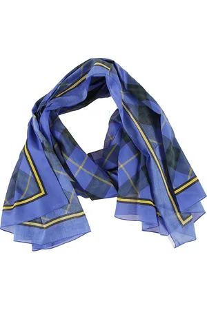 Burberry Unisex, Accessoires, Bleu, Taille: ONE Size Collection d`écharpes élégantes