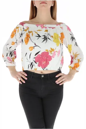 Guess Femme, Blouses et Chemises, Multicolore, Taille: 40 FR Élégante Blouse Florale