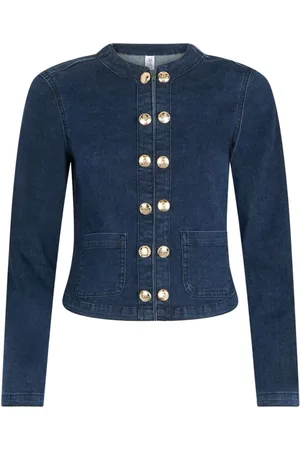 Liu Jo Femme, Vestes, Bleu, Taille: 38 FR Vestes Bleues pour Femmes