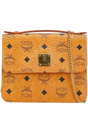 MCM Femme, Pre-owned, Brun, Taille: ONE Size Pre-owned Toile sacs-main
