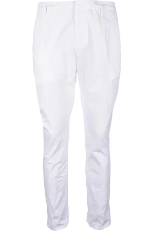 Dondup Homme, Pantalons, Blanc, Taille: W32 Pantalon Casual en Coton
