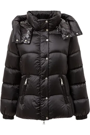 add Femme, Vestes, Noir, Taille: 36 FR Doudoune Noire en Polyamide avec Capuche