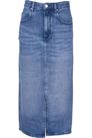 Isabel Marant Femme, Jupes, Bleu, Taille: 36 FR Jupe en Denim avec Poches et Fermeture Éclair