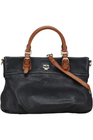 MCM Femme, Pre-owned, Noir, Taille: ONE Size Pre-owned Cuir sacs-main