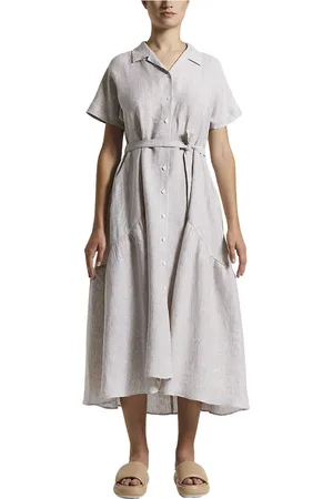 PESERICO SIGN Femme, Robes, , Taille: 44 FR Robe midi en lin