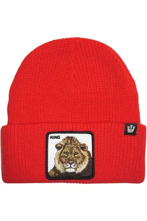 Goorin Bros. Femme, Accessoires, Rouge, Taille: ONE Size Animal Farm Beanie Hat avec Patch Frontal