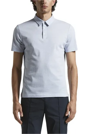 PESERICO SIGN Homme, Tops, Bleu, Taille: 2XL Polo en jersey piqué de coton mélangé