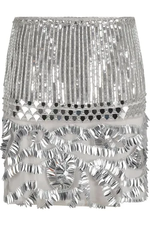Alberta Ferretti Femme, Jupes, Gris, Taille: 36 FR Jupes Grises Élégantes