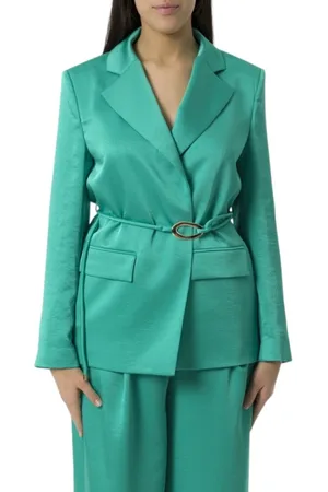 Liu Jo Femme, Vestes, Vert, Taille: 36 FR Accessoire Mode 100%Pl Élégant