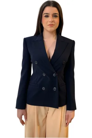 Max Mara Femme, Vestes, Bleu, Taille: 40 FR Veste Élégante pour Femmes