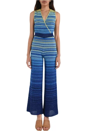 AKEP Femme, Combinaisons et Ensembles, Multicolore, Taille: 36 FR Dégradé Tricoté Croisé Haut