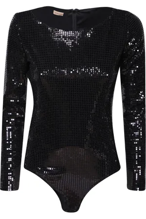 BLANCA Femme, Tops, Noir, Taille: 38 FR Pull Noir à Paillettes Aw23