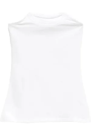 Paloma Wool Femme, Tops, Blanc, Taille: 38 FR Haut Blanc Col Rond Plié
