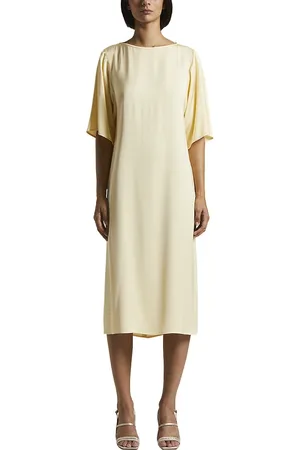 PESERICO SIGN Femme, Robes, , Taille: 40 FR Robe midi en viscose avec Punto Luce