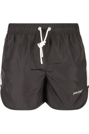 Palm Angels Homme, Maillots de bain, Brun, Taille: L Logo Track Swimshorts
